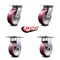Service Caster 6 Inch Poly on Aluminum Caster Set with Roller Bearings 2 Swivel 2 Rigid SCC SCC-35S620-PAR-2-R-2 - alternate 7